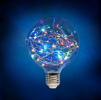 Лампа светодиодная General G95 Шар E27 220В 1Вт RGB картинка 